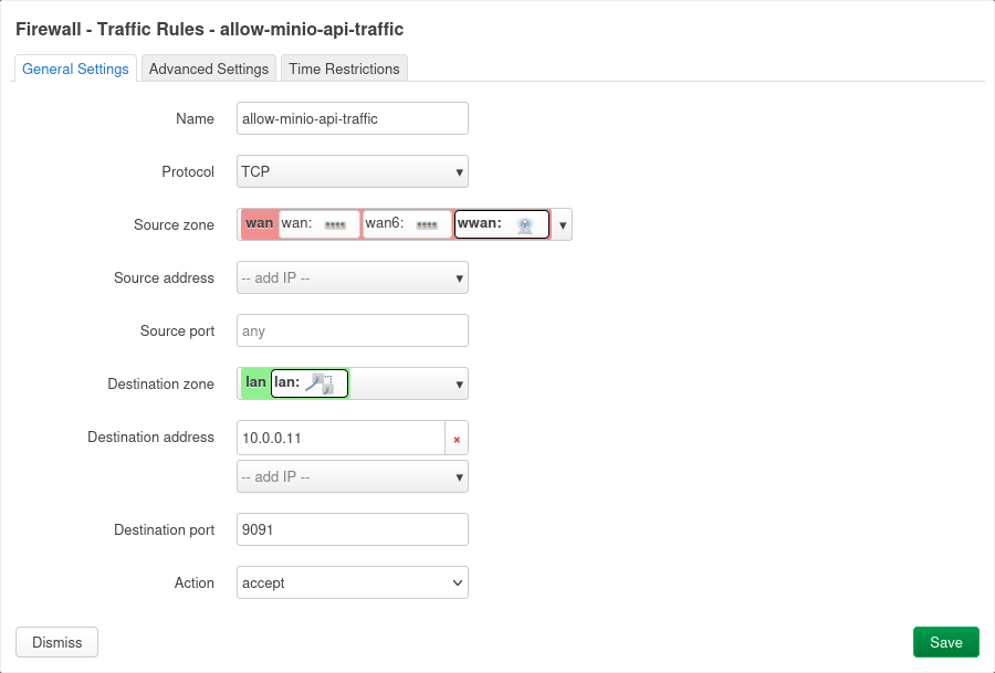 openwrt-firewall-minio-api-from-wan