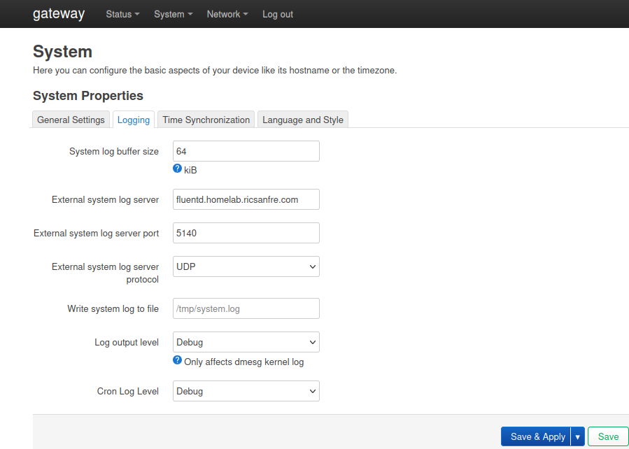 openwrt-syslog-config
